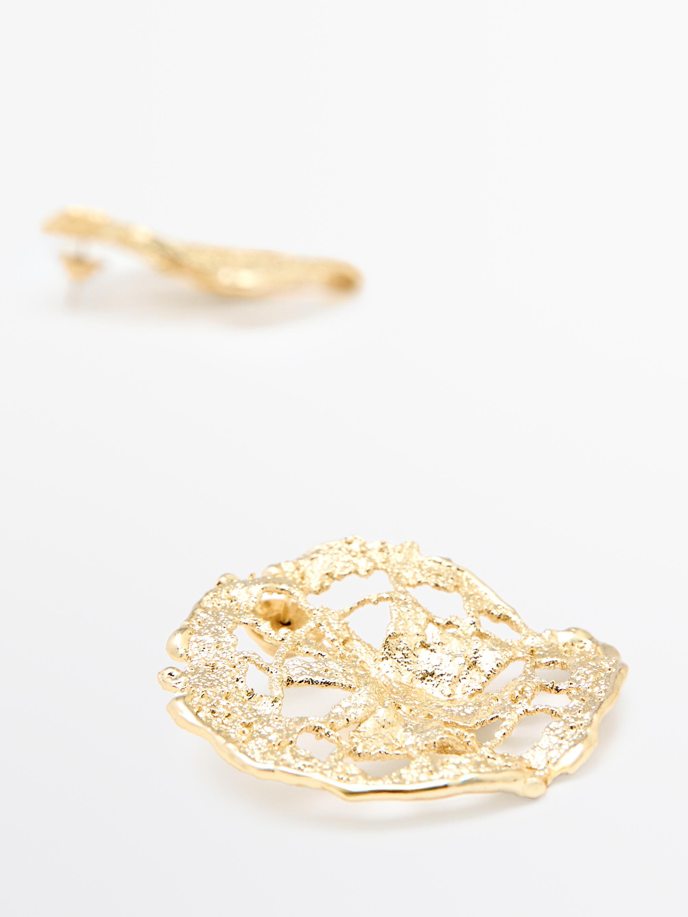 Boucles d'oreilles circulaires dentelle